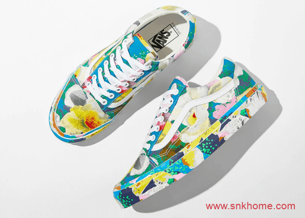 KENZO x Vans 联名 万斯花卉三个系列 高低帮都有 万斯Old Skool 万斯Sk8-Hi