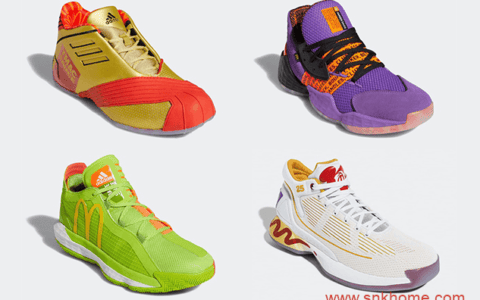 McDonald’s x adidas 麦当劳阿迪达斯联名带来四款球鞋配色 货号：FX2084/FX3334/FW7592/FX2075