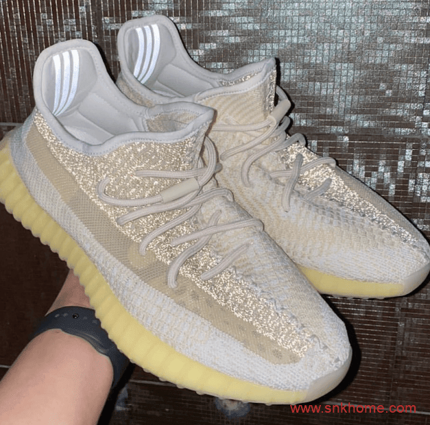 adidas Yeezy Boost 350 V2 “Abez” 新氧化天使首次释出椰子满天星版本实物图 货号：FZ5246