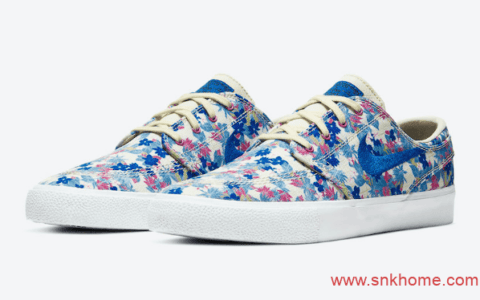 NIEK SB Stefan Janoski 耐克SB低帮清新花卉板鞋新配色 耐克Zoom低帮滑板鞋