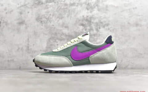 NIKE Wmns Air Daybreak 耐克华夫经典复古 耐克网面灰紫配色跑鞋