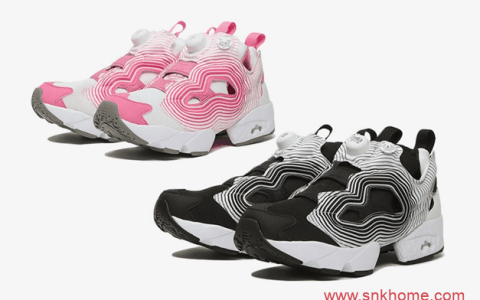 Reebok Instapump Fury “Ripple Pack” 锐步充气鞋水波纹黑色跟粉色两个配色即将发售 货号：FV4501 /FV4502