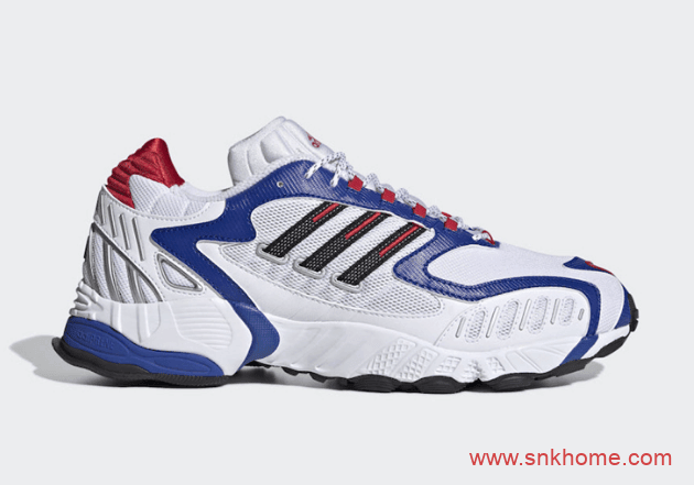 adidas Torsion TRDC 阿迪达斯红白蓝跑鞋酷似高达配色发售价格 货号：EG5269