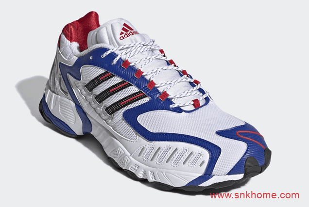 adidas Torsion TRDC 阿迪达斯红白蓝跑鞋酷似高达配色发售价格 货号：EG5269