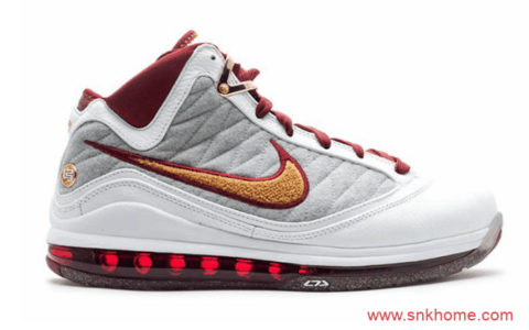 Nike LeBron 7 QS“ MVP” 詹姆斯克利夫兰骑士主场配色经典白红 詹姆斯七代战靴复刻 货号： CZ8915-100