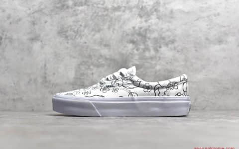 Vans 经典系列Era帆布鞋 U-Color格纹 万斯DIY白色一脚蹬帆布鞋 货号：VN0A4U391UG