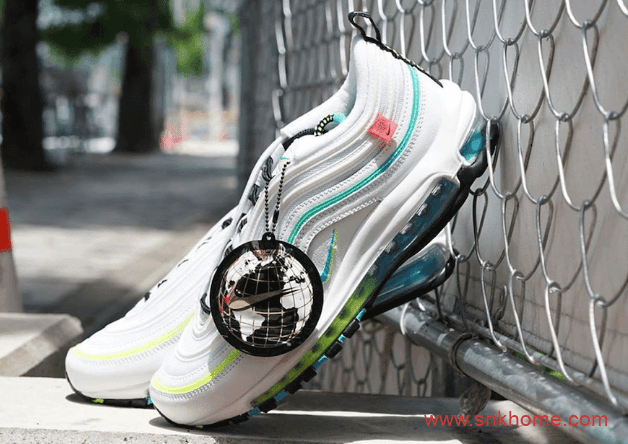 NIKE Air Max 97 “Worldwide” 耐克MAX97渐变配色发售价格 佩带神秘配件 货号：CZ5607-100