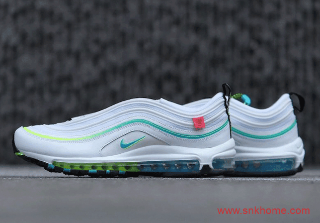 NIKE Air Max 97 “Worldwide” 耐克MAX97渐变配色发售价格 佩带神秘配件 货号：CZ5607-100