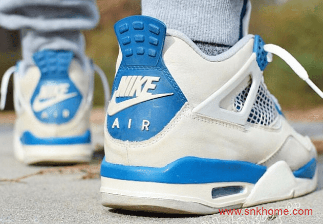 元年配色 AJ4白蓝OG配色 Air Jordan 4 OG “Military Blue”复刻AJ4白蓝球鞋回归