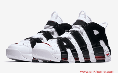 耐克皮喷熊猫白红耐克大AIR Nike Air More Uptempo “Scottie Pippen” PE 耐克皮蓬白黑实战篮球鞋