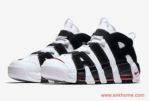 耐克皮喷熊猫白红耐克大AIR Nike Air More Uptempo “Scottie Pippen” PE 耐克皮蓬白黑实战篮球鞋