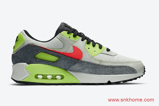 Nike Air Max 90 N7 耐克MAX90 N7灰绿配色跑鞋 高规格 N7 货号：CV0264-001