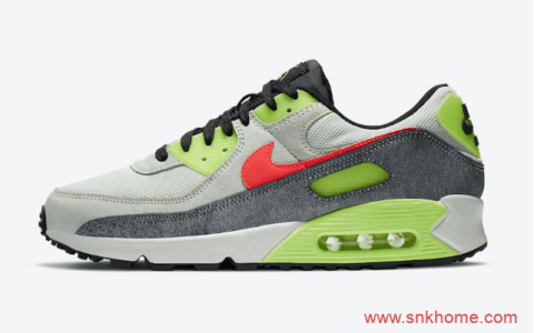 Nike Air Max 90 N7 耐克MAX90 N7灰绿配色跑鞋 高规格 N7 货号：CV0264-001