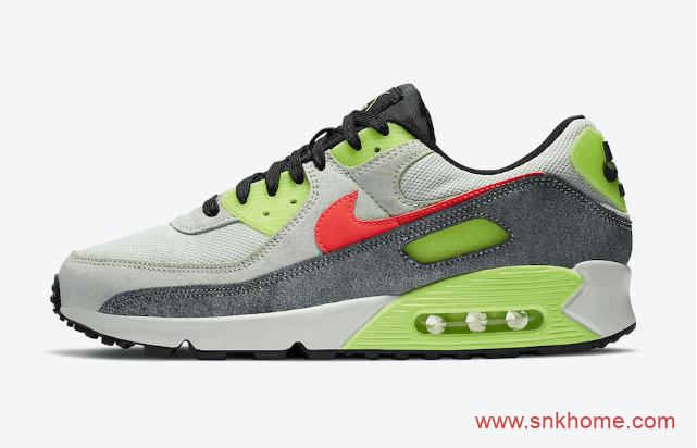 Nike Air Max 90 N7 耐克MAX90 N7灰绿配色跑鞋 高规格 N7 货号：CV0264-001