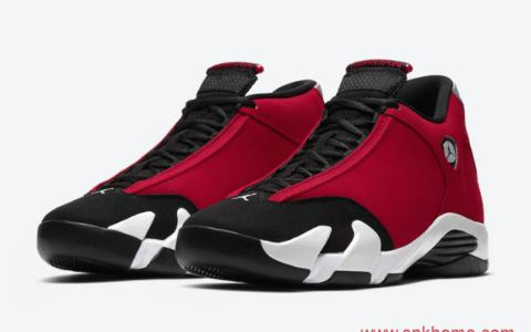 Air Jordan 14 “Gym Red” 愤怒公牛黑红配色 AJ14黑红公牛配色下周发售 货号：487471-006