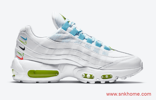 Nike Air Max 95 “Worldwide” 耐克MAX95白绿鸳鸯鞋独特串标设计太好看 货号：CV9030-100