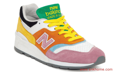 New Balance 997彩蛋 新百伦NB997多色拼接彩色跑鞋实物图