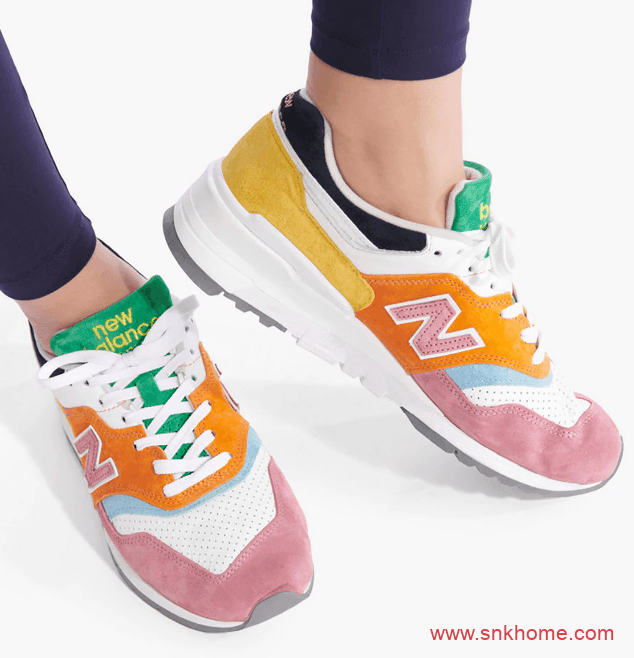 New Balance 997彩蛋 新百伦NB997多色拼接彩色跑鞋实物图