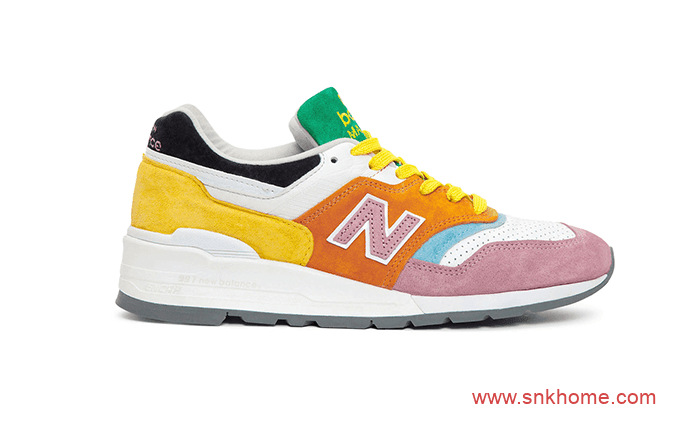 New Balance 997彩蛋 新百伦NB997多色拼接彩色跑鞋实物图