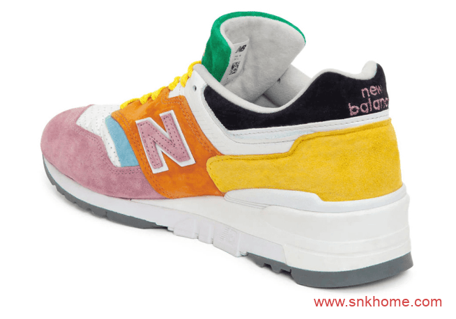 New Balance 997彩蛋 新百伦NB997多色拼接彩色跑鞋实物图