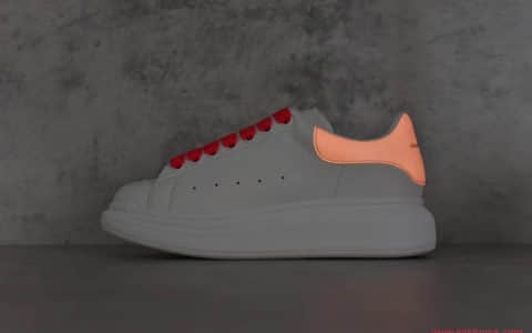 麦昆夜光 正品专柜订单纯原级别亚历山大麦昆小白鞋 Alexander McQueen sole sneakers低帮