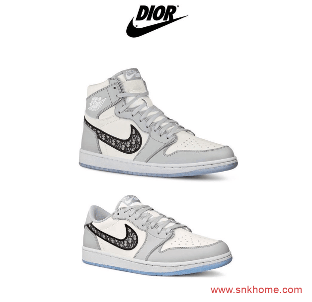 迪奥乔丹联名 天价鞋AJ1迪奥高低帮将一起发售 Dior x Air Jordan 1发售日期