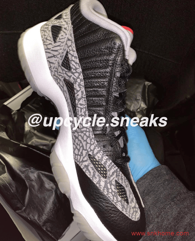 Air Jordan 11 Low IE “Black Cement” 爆裂纹AJ11黑水泥发售日期 货号：919712-006