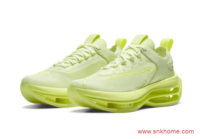 Nike Zoom Double Stacked "Barely Volt" 超级缓震跑鞋 耐克荧光黄双层气垫跑鞋发售日期 货号：CI0804-700