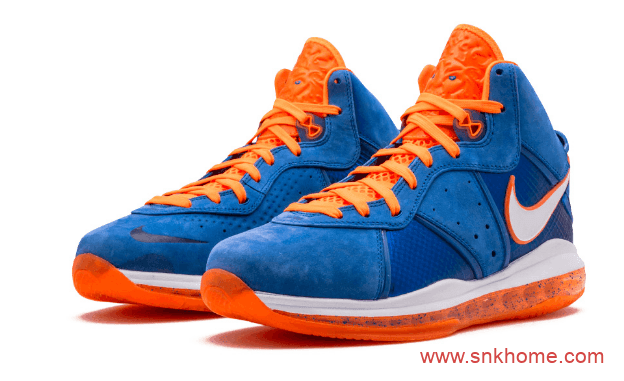 Nike LeBron 8 “Hardwood Classic” 终于来了 詹姆斯8代战靴复刻蓝橙配色 货号：CV1750-400