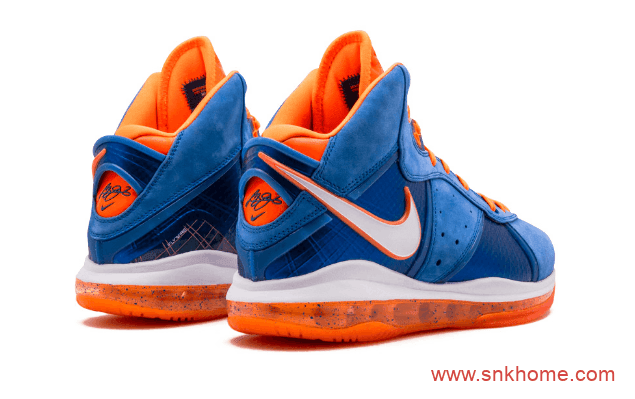 Nike LeBron 8 “Hardwood Classic” 终于来了 詹姆斯8代战靴复刻蓝橙配色 货号：CV1750-400