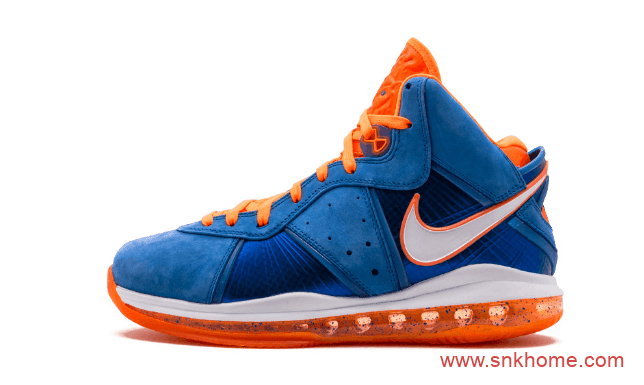 Nike LeBron 8 “Hardwood Classic” 终于来了 詹姆斯8代战靴复刻蓝橙配色 货号：CV1750-400