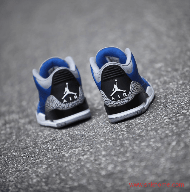 Air Jordan 3 “Varsity Royal” 黑蓝AJ3爆裂纹 AJ3皇家蓝经典复刻发售 货号：CT8532-400