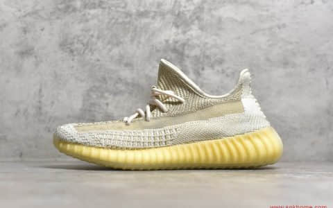 莆田纯原版本椰子Yeezy 350 V2 椰子350氧化天使姜黄色 货号：FZ5246