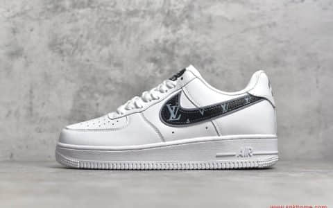 耐克空军白黑低帮 NIKE Air Force 1 Low '07纯原版本耐克空军LV联名低帮板鞋 货号：AR7719-101