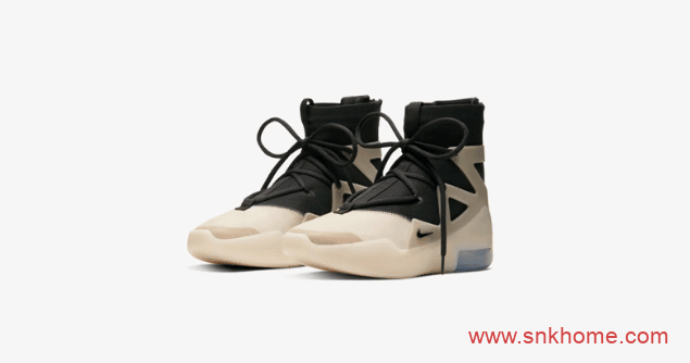 Nike Air Fear of God 1 “String” 耐克FOG主理人谣言不攻自破 FOG黑灰配色发售日期 货号：AR4237-902