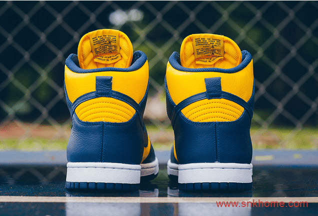 Nike Dunk High “Michigan” 耐克经典Dunk密西根高帮黄蓝配色发售日期 货号：CZ8149-700