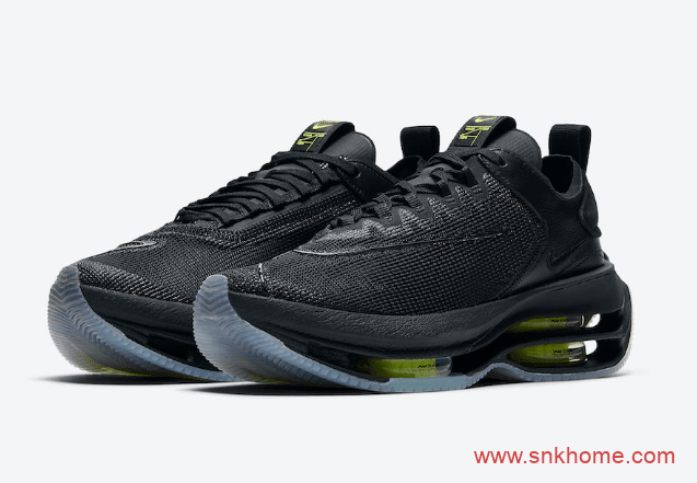 Nike Zoom Double Stacked “Black Volt” 耐克新款黑色双气垫缓震跑鞋发售价格 货号：CI0804-001