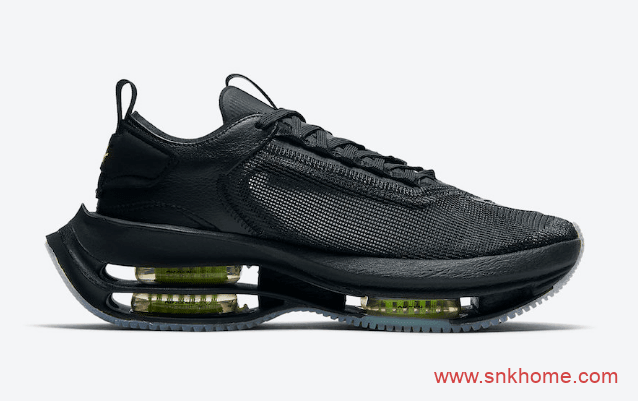 Nike Zoom Double Stacked “Black Volt” 耐克新款黑色双气垫缓震跑鞋发售价格 货号：CI0804-001