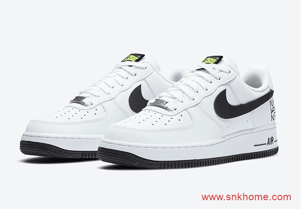 Nike Air Force 1 Low“ NY vs NY” 耐克空军白黑鞋舌魔术贴官图释出 货号：CW7297-100