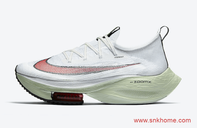 耐克破二白绿跑鞋 Nike Air Zoom Alphafly NEXT％ “Watermelon” 耐克马拉松新款跑鞋 货号：CI9925-100