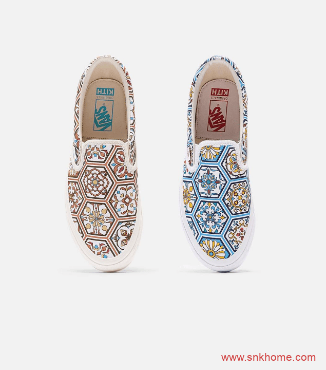 万斯摩洛哥瓷砖花纹 KITH x Vans万斯一脚蹬 Vans Slip On万斯全新联名发售日期