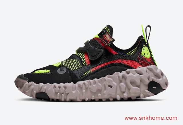 耐克ISPA系列3M反光跑鞋 Nike ISPA OverReact 耐克魔术贴跑鞋 货号：CD9664-001