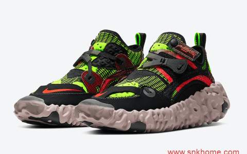 耐克ISPA系列3M反光跑鞋 Nike ISPA OverReact 耐克魔术贴跑鞋 货号：CD9664-001