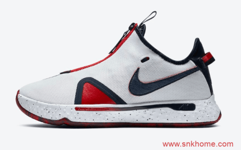 保罗乔治四代战靴美国队配色 Nike PG4 “USA” 保罗乔治阴阳实战篮球鞋 货号：D5082-101