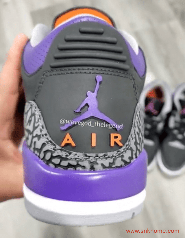 AJ3黑金取消发售不知原因 Air Jordan 3 “Court Purple” 黑金AJ3实物图 货号：CT8532-050