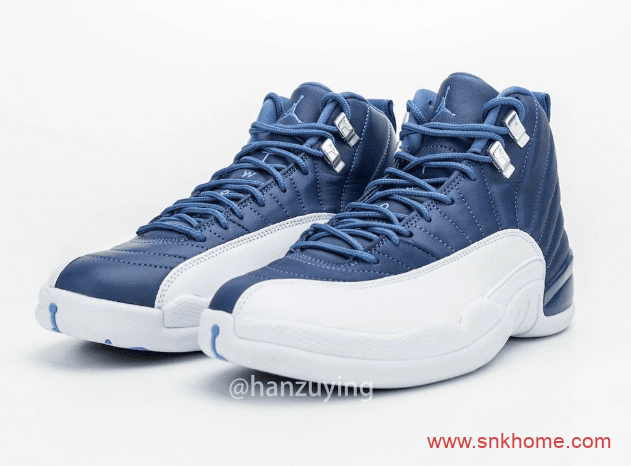 黑曜石AJ12的替代品 Air Jordan 12 “Stone Blue” AJ12白蓝配色发售日期 货号：130690-404