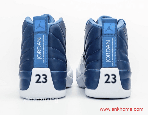 黑曜石AJ12的替代品 Air Jordan 12 “Stone Blue” AJ12白蓝配色发售日期 货号：130690-404