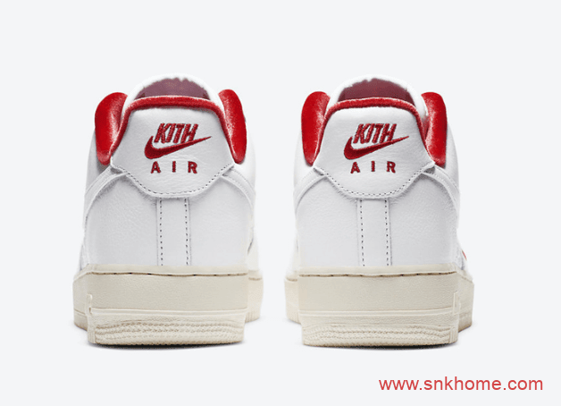 耐克空军KITH联名白红低帮板鞋 KITH x Nike Air Force 1 Low 空军KITH联名款发售日期 货号：CZ7926-100