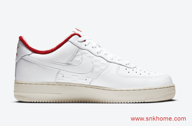 耐克空军KITH联名白红低帮板鞋 KITH x Nike Air Force 1 Low 空军KITH联名款发售日期 货号：CZ7926-100