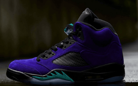 反转葡萄 Air Jordan 5 “Alternate Grape” AJ5黑紫反转葡萄发售日期 货号：136027-500